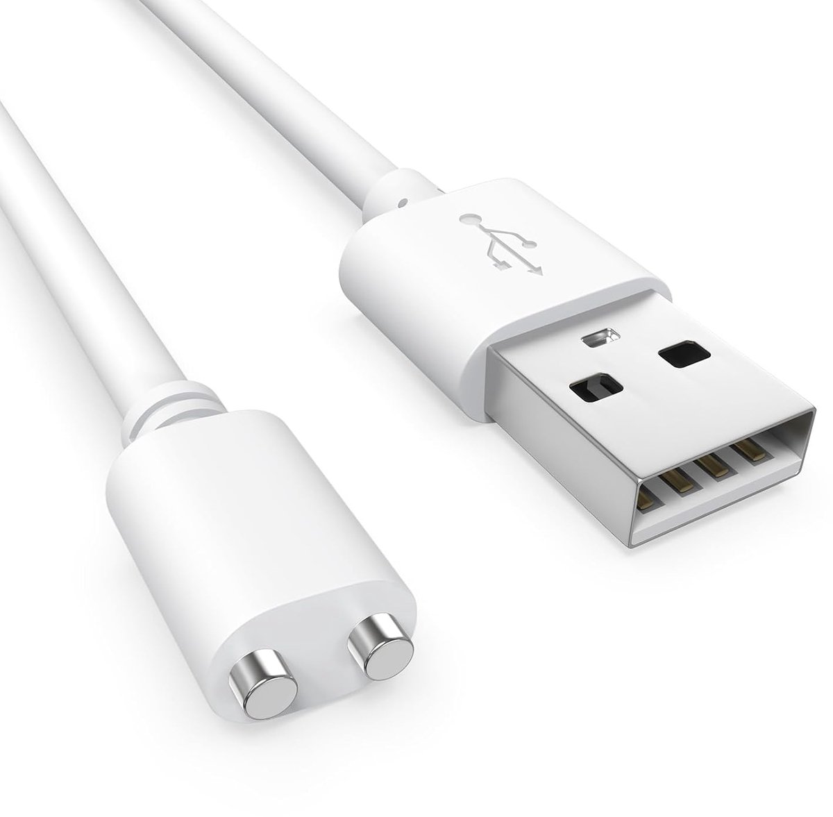 SnelShoppen - 2 Pin 5MM Magnetische DC Snellader Kabel - 2.7Ft USB Oplaadkabel voor Oplaadbare Speelgoed, Hondentrackers, Elektrische Tandenborstels,