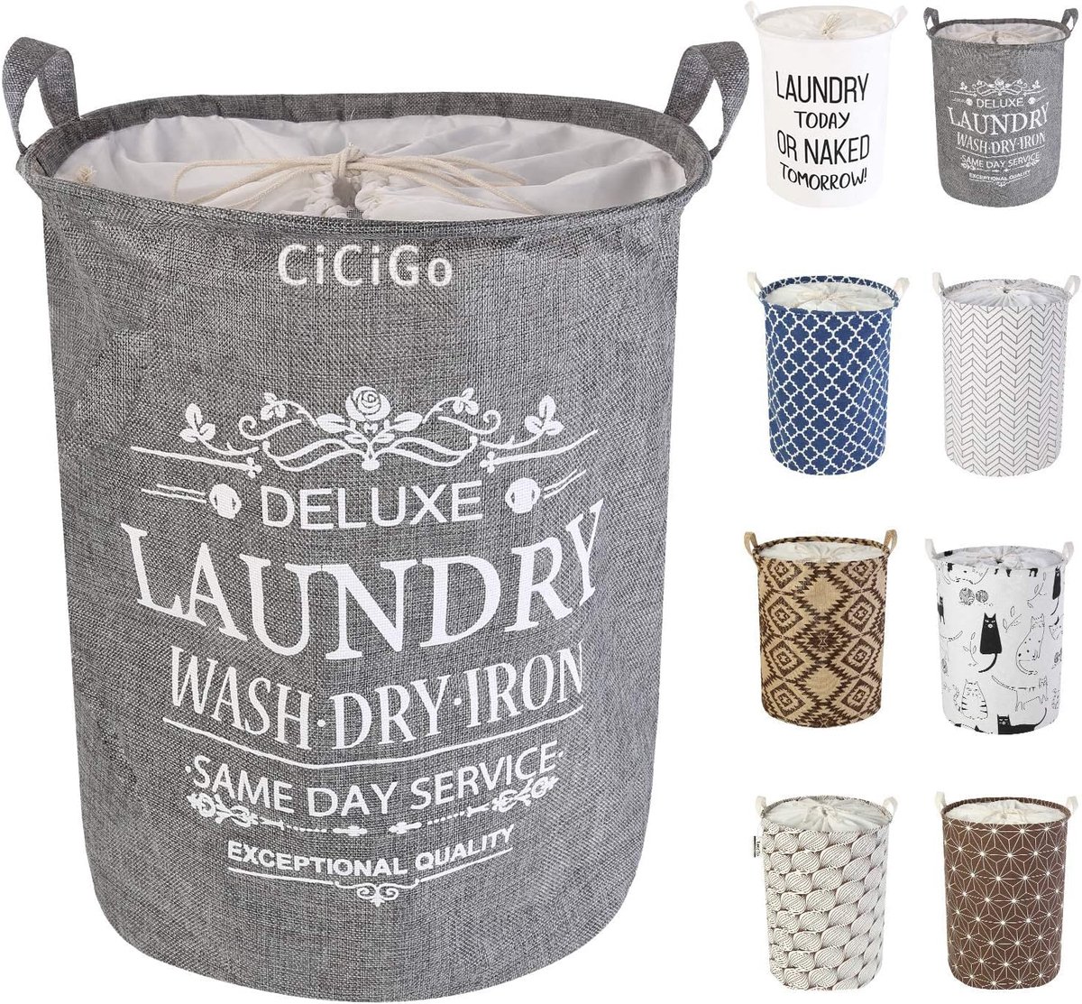 Wasmand 19,7 inch - Inklapbare opbergmand - Waterdicht katoen - Ideaal voor babyproducten - ShopVlot