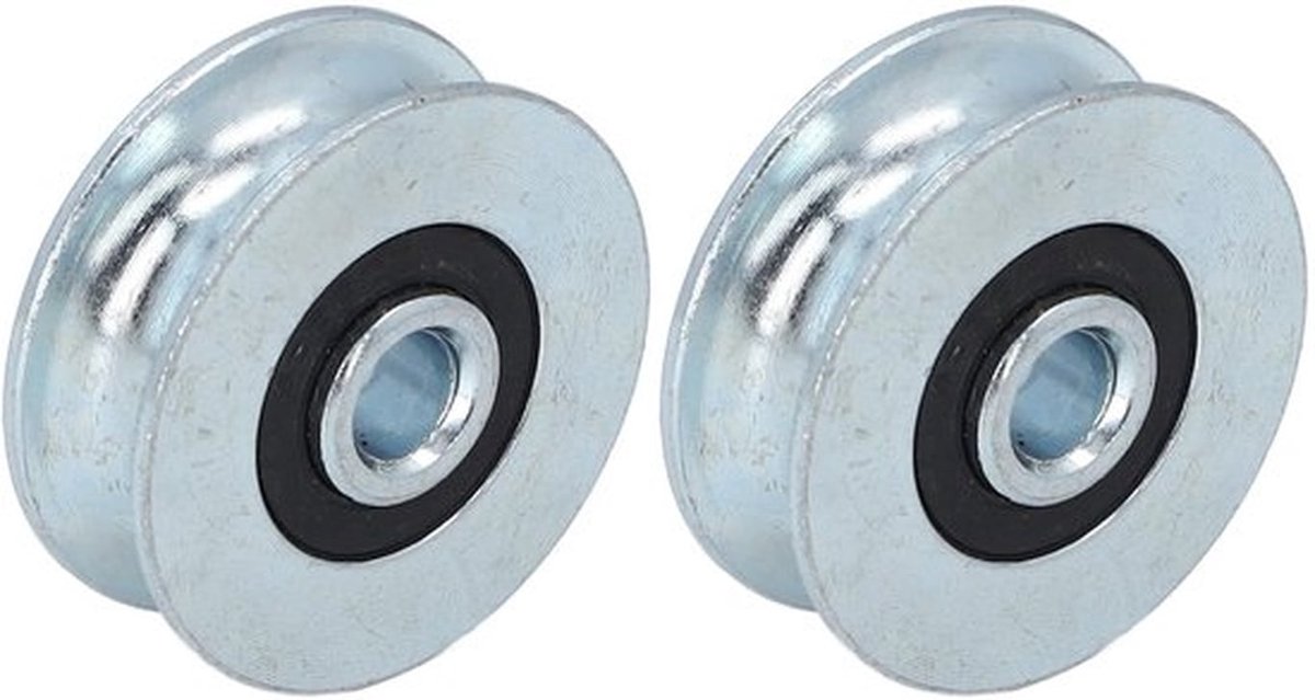 4 Stuks U-sleuf Railgeleidingslagers met 40 mm Buitendiameter