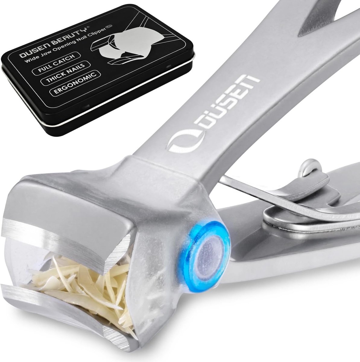 Nagelknippers met catcher - brede bek - anti-spat - ideaal voor dikke teennagels - ShopVlot
