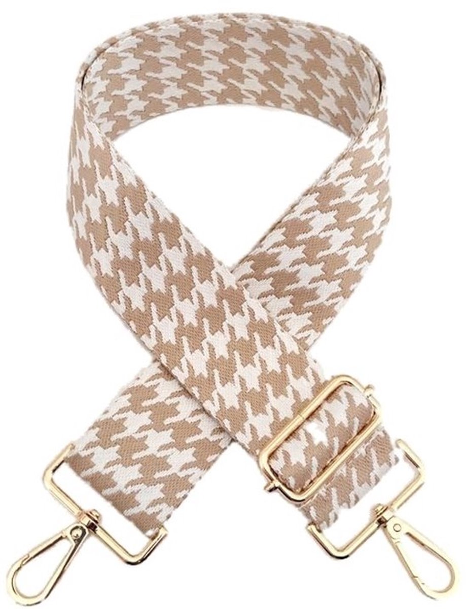 Schouderriem Verstelbaar 75-130 cm - Schouderband voor Tas - Tassenriem 5 cm Breed - Crossbody Riem - Katoenen Accessoire - Duurzame Hardware - Tasriem