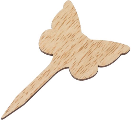 Bloempot - 30 Stuks Houten Plantlabels - Duurzaam Buxushout - Milieuvriendelijk - Decoratieve Stake - Geschikt voor Tuinen - Plantenlabel