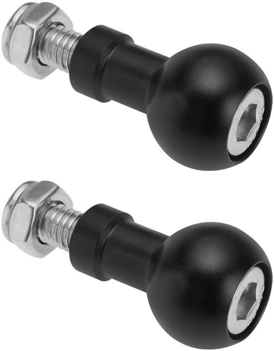 Aluminium Balhoofd Adapter - Camera Statief Accessoire - Lichtgewicht en Duurzaam - Zwart/Zilver - M6 Schroef - Voor Stabiele Bevestiging...