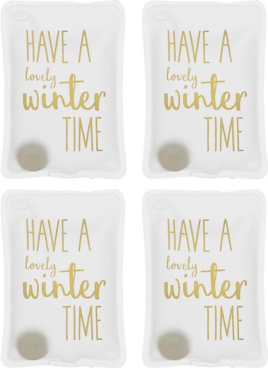 Handwarmers Oplaadbaar - Herbruikbare Warmtezakjes - Warmtepads - Lichtgewicht - Set van 4 - Zachte Hoes van 100% Kunststof