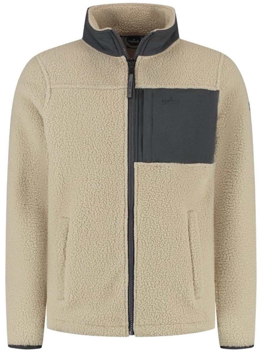 Sherpa fleece jacket Keano Sand S