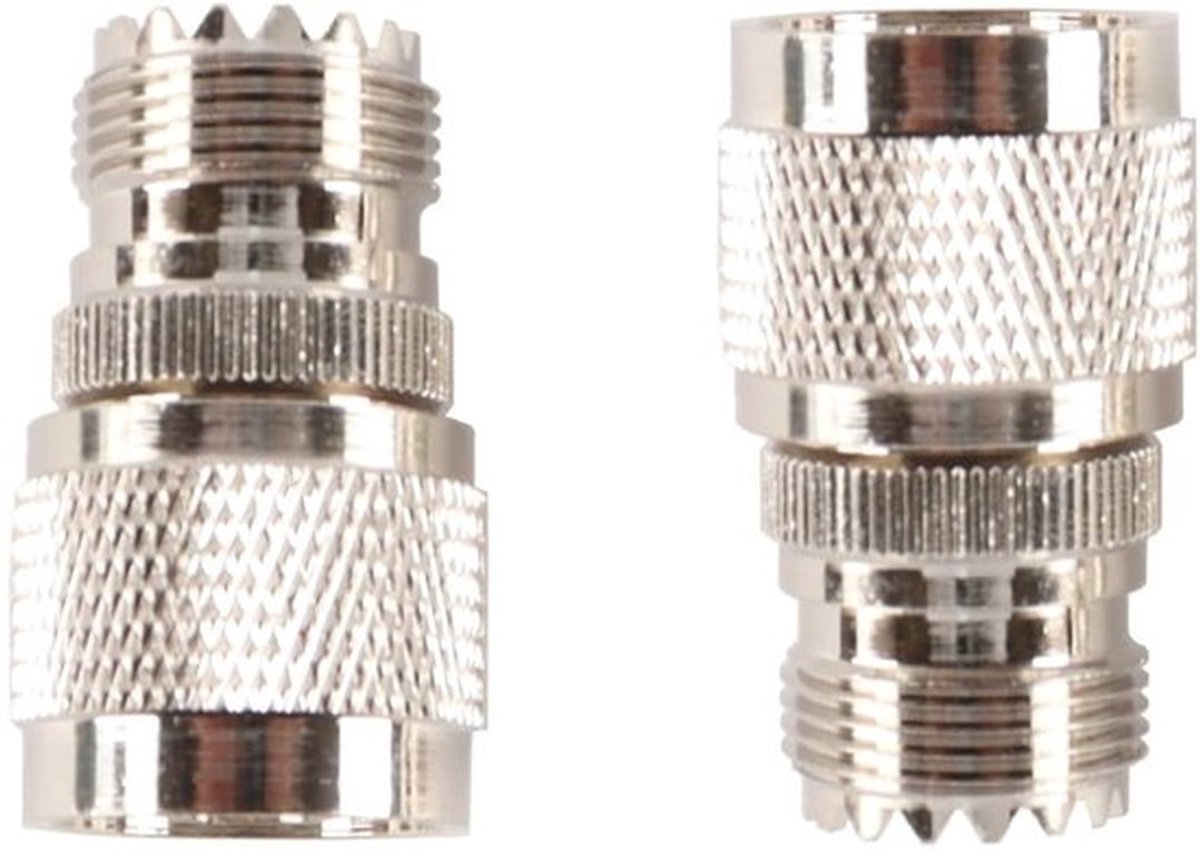 UHF Vrouwelijk naar N-mannelige Coaxiale Adapter - Coaxkabelverbinding - 50 Ω - WLAN-antenne - Hoge kwaliteit adapter voor antennes - Geschikt voor...