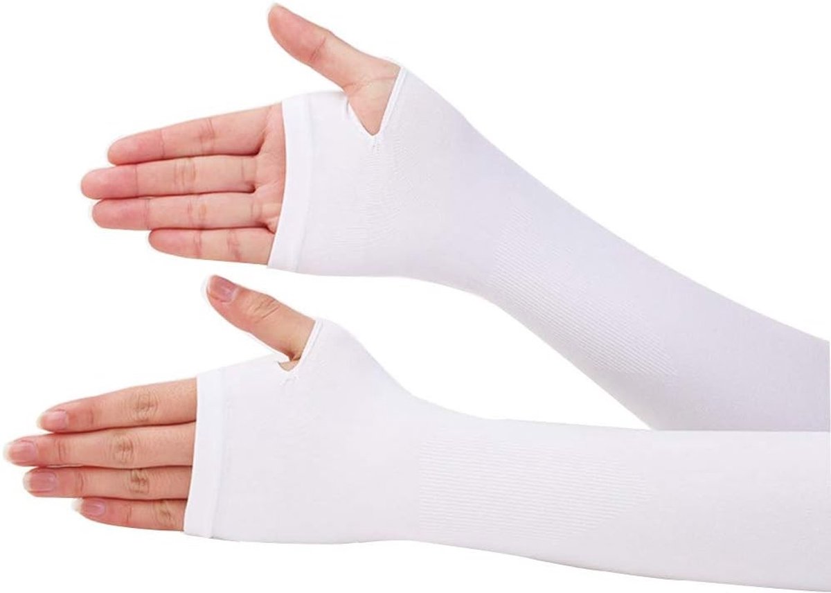 Arm Sleeves voor UV Bescherming, Ademend en Compressie, Ideaal voor Sporten zoals Fietsen, Vissen en Hardlopen