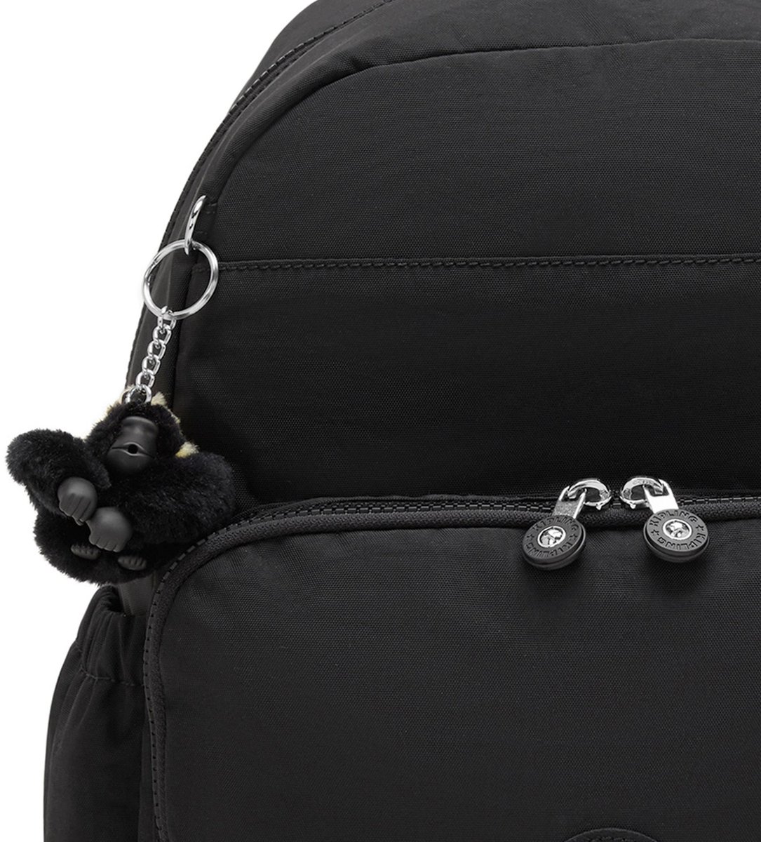 kipling rugzak luiertas Maisie Baby Backpack 20L Tiny Black Noir zwart – foto 8