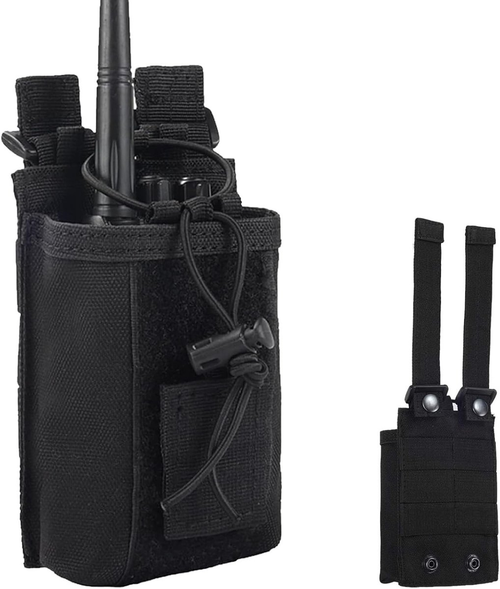 Tactische Molle Tas voor Walkie Talkies, Draagbare Radiohouder voor Outdoor Activiteiten, Ideaal voor Avonturen en Communicatie