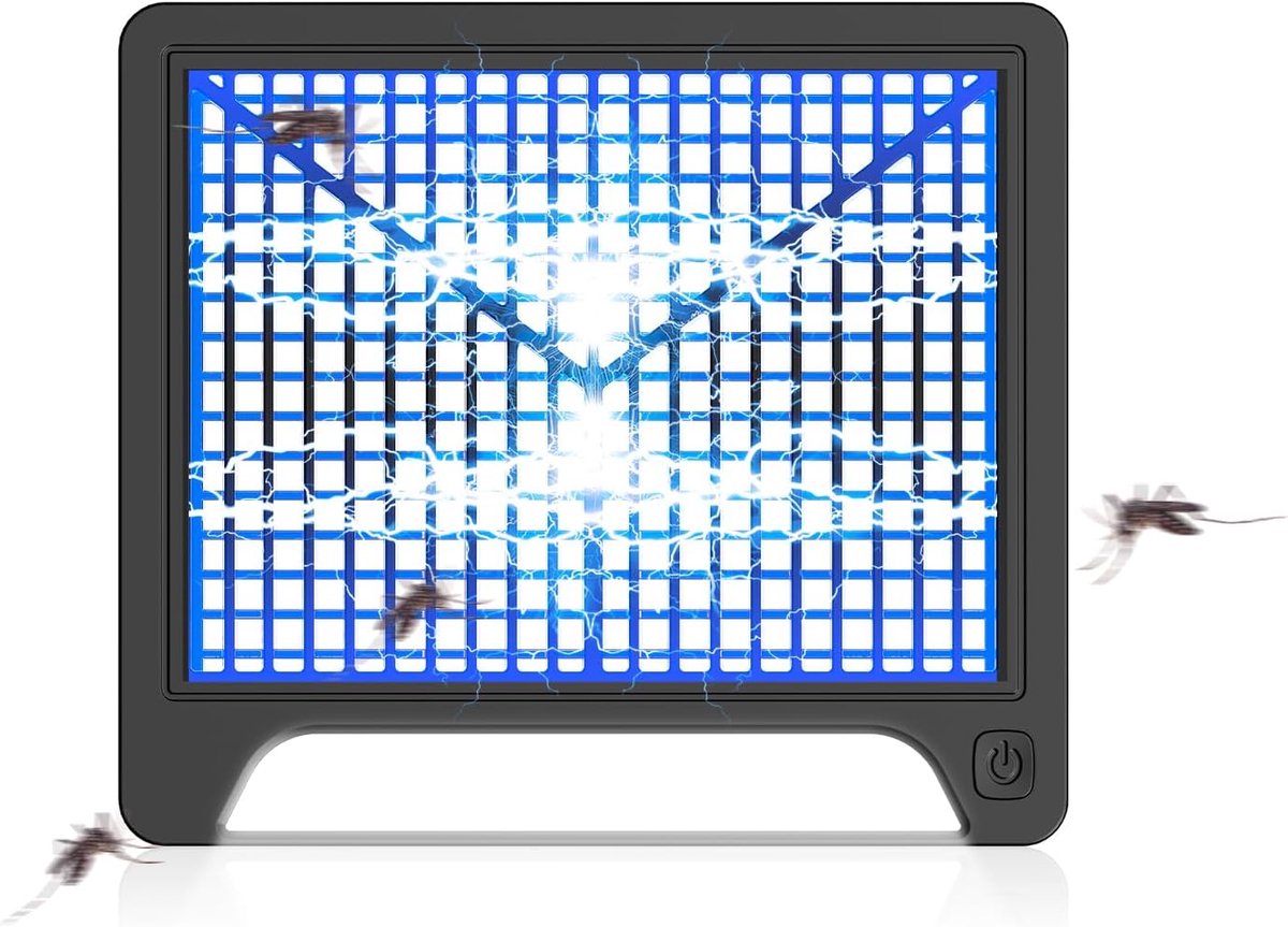 SnelShoppen - LED Fly Zapper Elektrische Vliegenvanger voor Thuis, Keuken & Indoor, Energiebesparende Max-Attract Hybrid-Spectrum Buis, High-Volt Inst