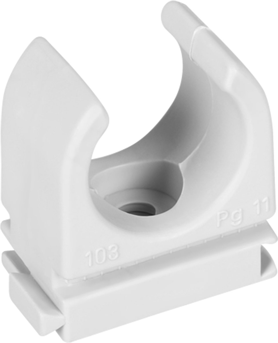 Klembeugels PVC 3/4 Grijs | 100 Stuks
