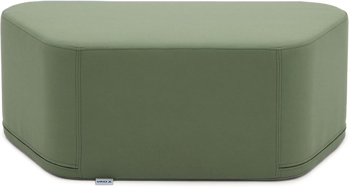 Kinderen Schuim Bank - Zitpoef Speelbank - Samen Spelen - Veganistisch Leer - 85.5cm X 38cm X 32cm - Reseda Groen