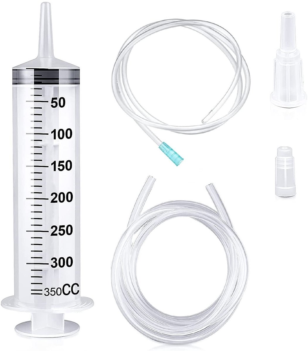 Herbruikbare Plastic Spuit voor Olie, Lijm en Experimentele Toepassingen - 350ml Syringe voor Huisdierenvoer en Industrie