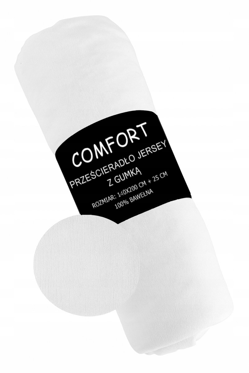 KONEY - Comfort Hoeslaken jersey 140 x 200 cm - Wit - 160 g/m² - matras tot 22 cm