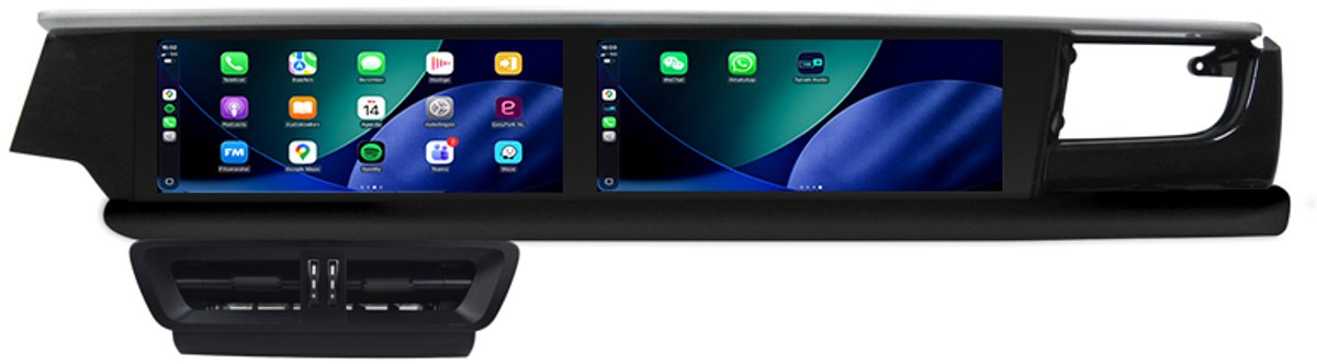 CarPlay autoradio geschikt voor Porsche Macan | 2016 t/m 2018 | Cartronix CTX-113522B | 2016 2017 2018 | Dual-Screen | PCM 4.0 | 12.3 + 12.3 inch | Draadloos Apple CarPlay & Android Auto | 8GB + 128GB | Bluetooth & Wifi