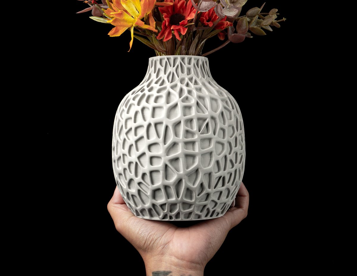 Skushy Vaas Pulp - Geschikt voor Bouwbloemen - Japandi Designvaas voor Droogbloemen en Kunstbloemen - Sculpturale Decoratieve Vaas - Moderne Woondecoratie