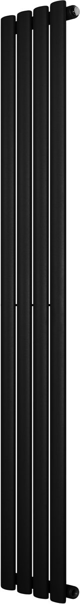 Ovale design radiator - 1 kolom - 1600x240 mm - zwart