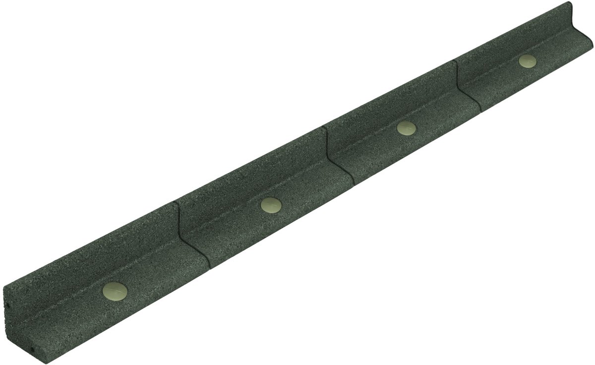 21,6 m flexibele gazonrand - 18x1,2 m - groen - incl. hamer