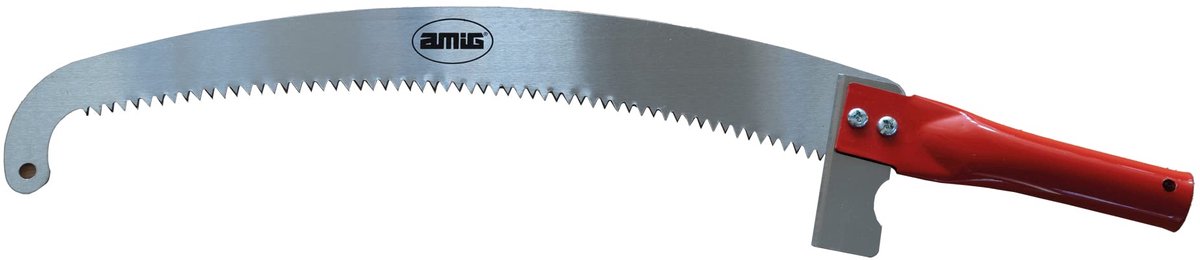 SnelShoppen - Snoeizaag voor Lange Takken - 410 mm Stalen Blad - Buisvormige Stalen Handgreep met Gat - Geschikt voor Stangen Ø25 mm - Handzaag voor T
