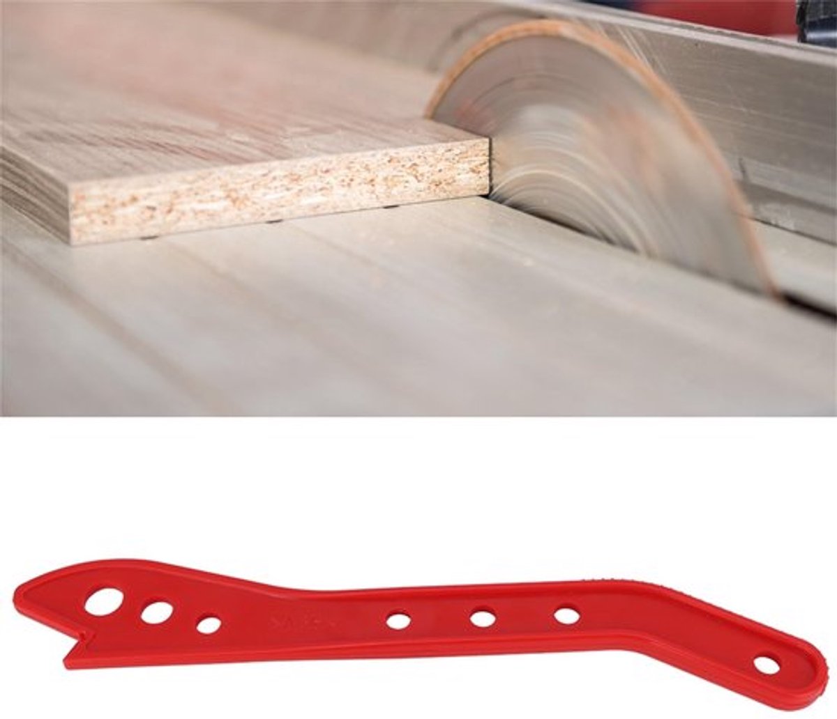 Duwstok Stevige Constructie - Veiligheid - Ergonomisch Ontwerp - Houtsnijden - 42*7*1cm - Verhoogde Zichtbaarheid - Houtbewerkingsgereedschap
