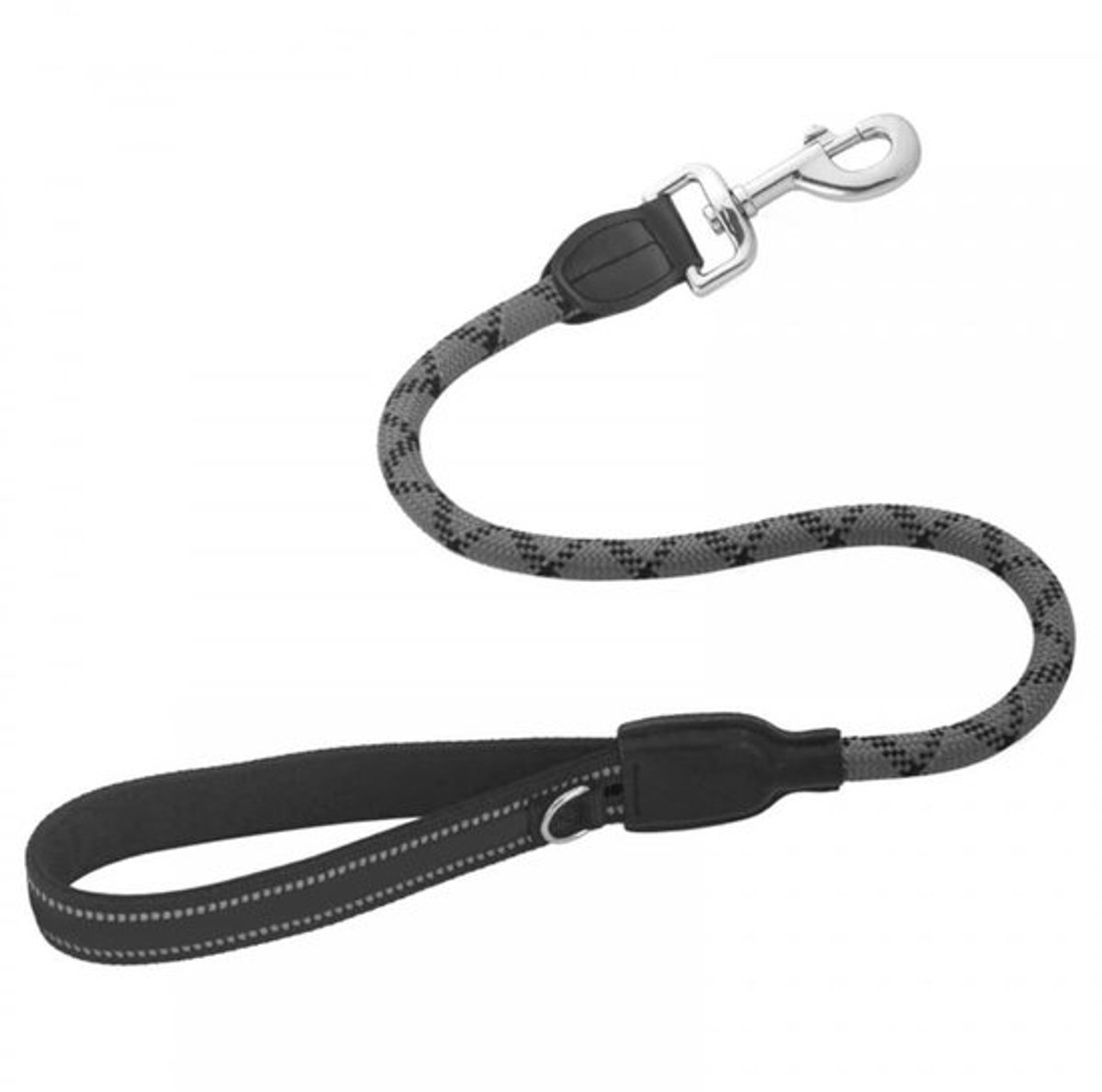 Hondenriem Hoog Draagvermogen - Korte Verkeerslijn - Reflecterend Nylon - 360° Draaibare Sluiting - Zachte Gevoerde Handgreep - Voor Middelgrote/Grote Honden - Hondentuig