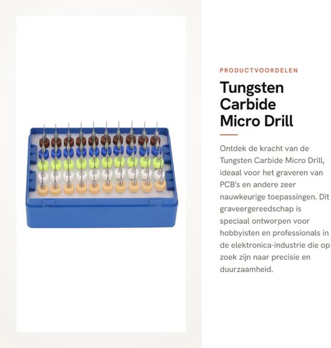 Tungsten Carbide Micro Drill - Graveergereedschap - 50 Stuks - Hoogwaardige kwaliteit - Geschikt voor elektronica - Perfect voor p...
