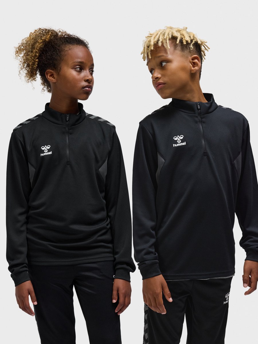 Hmlauthentic Half Zip Sweat Kids