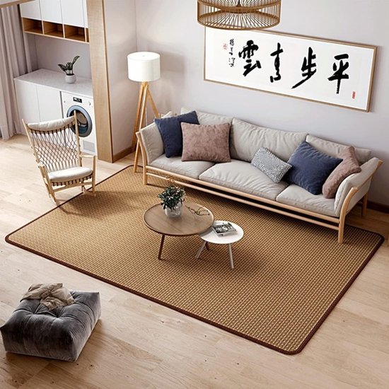 Japanse vloermat - Rotan kleed - Zomers slapen - Antislip bodem - 60x200cm - Natuurlijk — afbeelding 2
