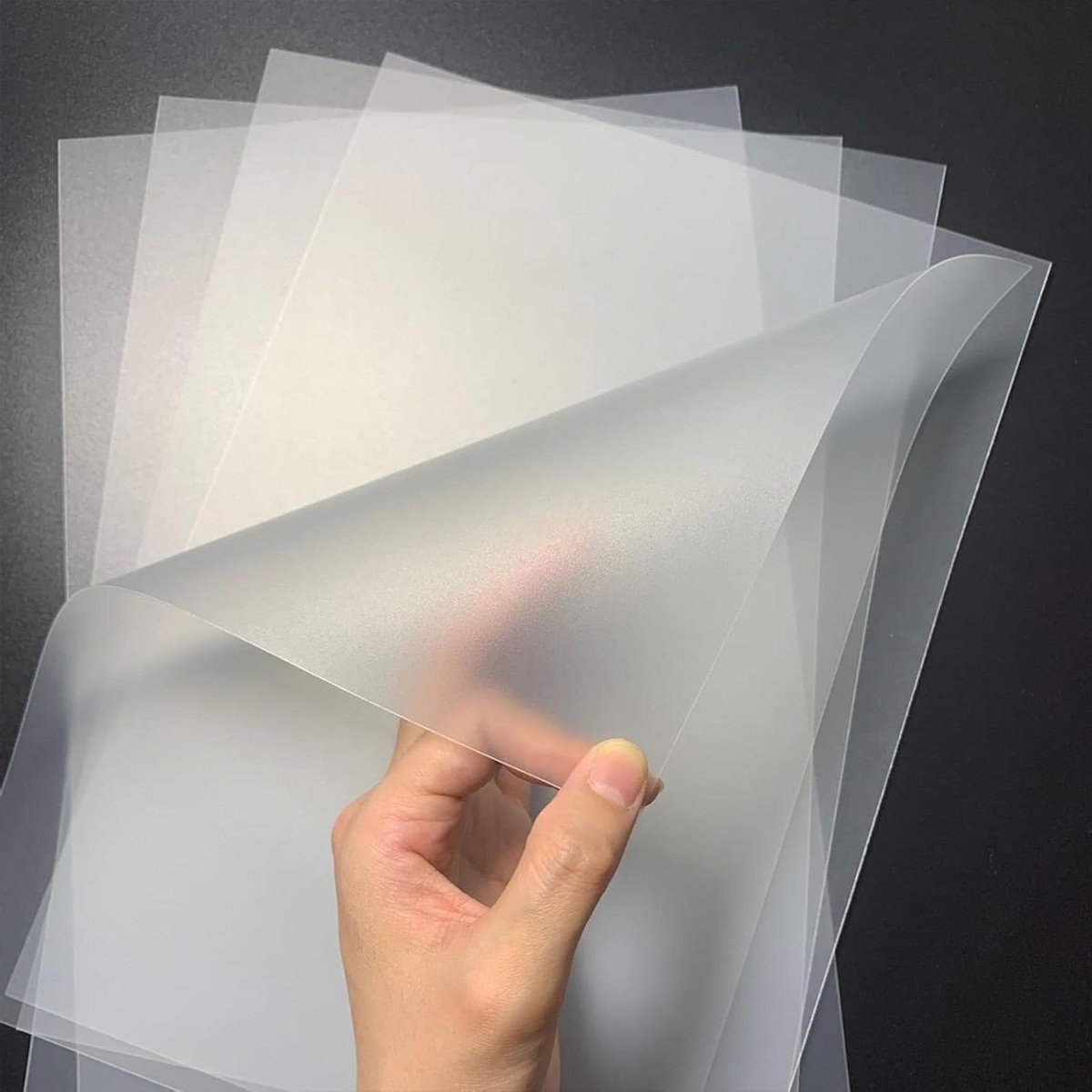 Plastic Platen - Mat PP Vel - Doe-het-zelf Projecten - Semi-transparant - 300x250mm 0.3mm - Mat