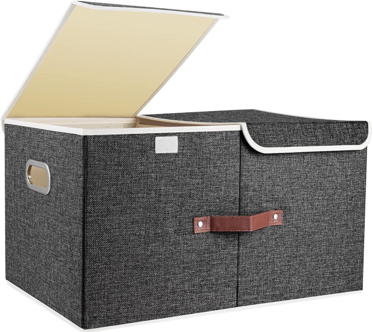 Dailygoods- Opbergdoos Extra Groot - Opbergdoos met Vakken - Opvouwbaar - Wasbaar - 55x33x30 cm - Verdeelbaar Compartiment - Opbergbox