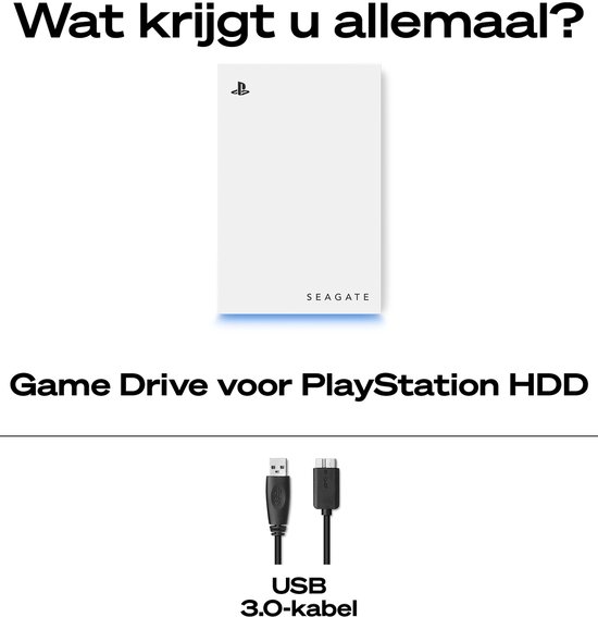 Seagate Game Drive - Externe harde schijf voor PS4 en PS5 - 5TB | bol