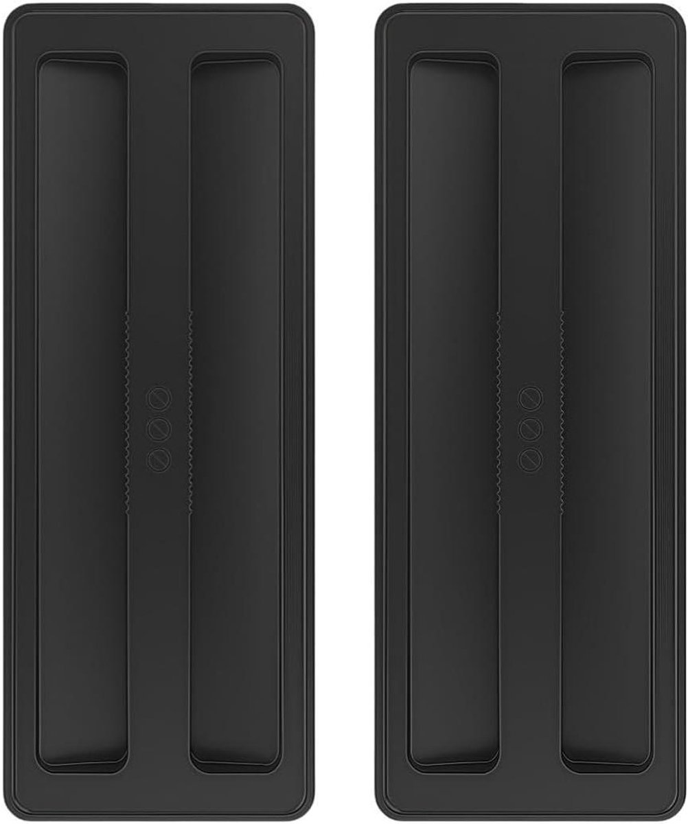 Broodroosterhoezen - Keukenaccessoires - Apparaat Beschermen - Hittebestendig Siliconen - 2 stuks - Zwart