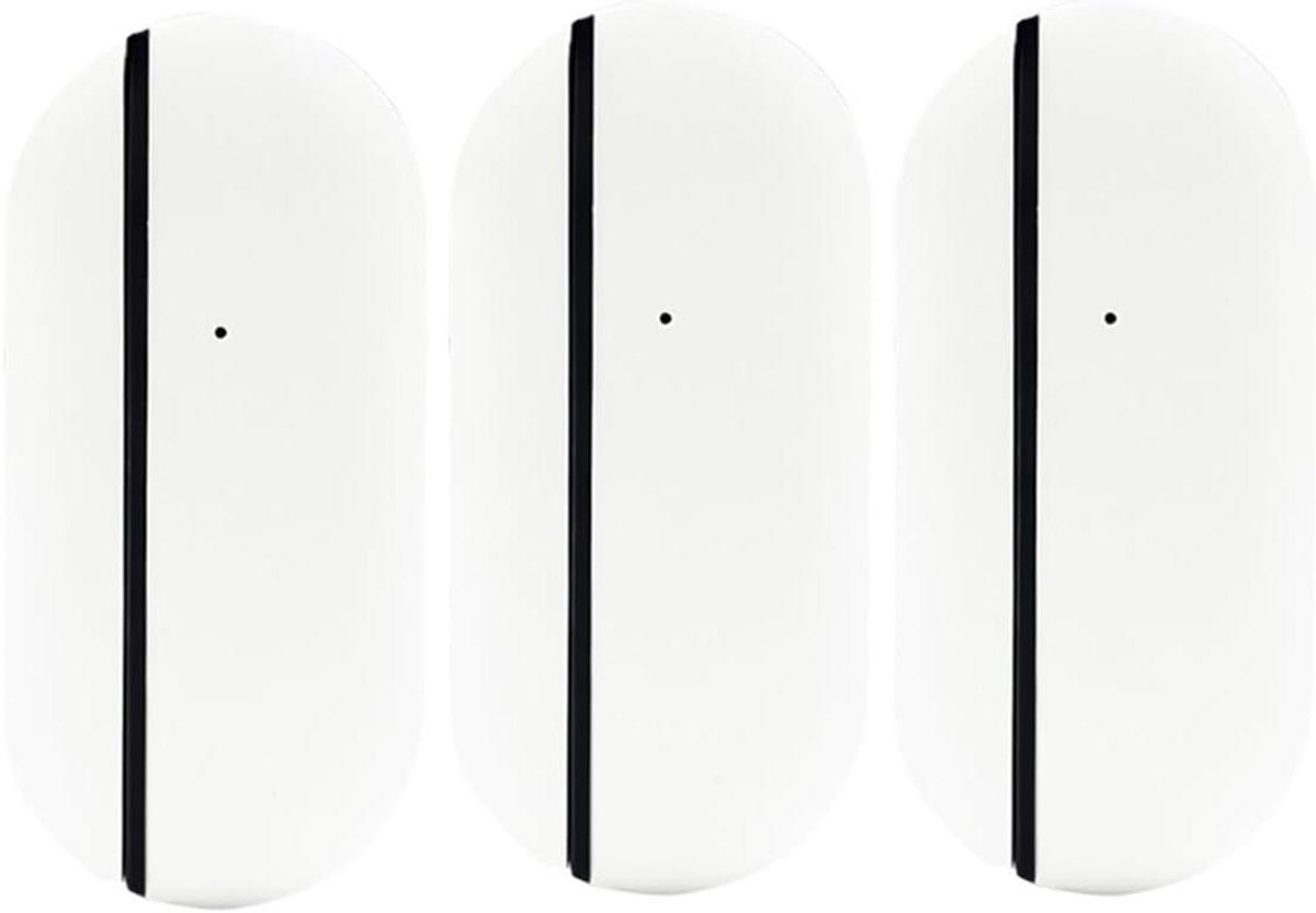 Huisalarmsysteem - Deur sensor - Slim huis - App meldingen - 3 stuks - Wit