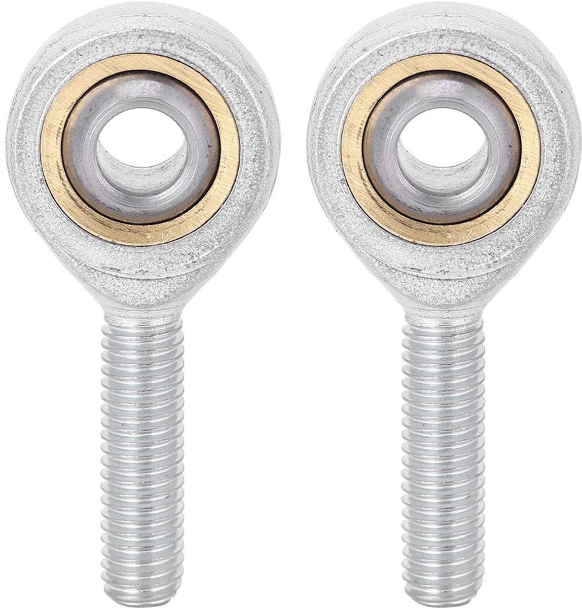 Dailygoods- Stangkop 2 Stuks - Scharnierend Lager - Binnendiameter 8 mm - Buitendiameter 24 mm - Lengte 54 mm - Corrosieweerstand - Glijlager
