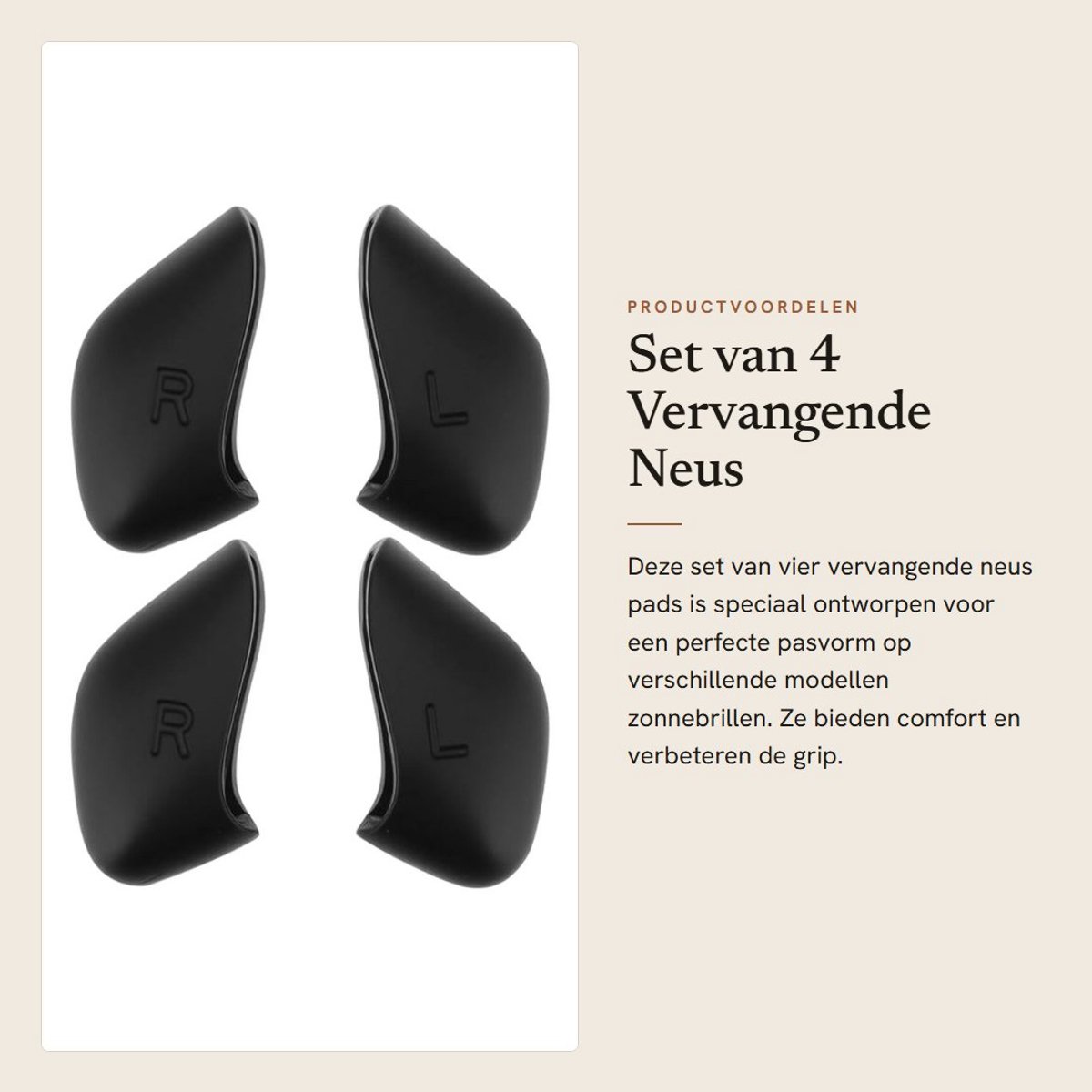 Dailygoods- Neuspads Bril Siliconen - Zelfklevend - Vervangingsset - Comfortabel - Duurzaam - Compatibel met Oakley Flak 2.0