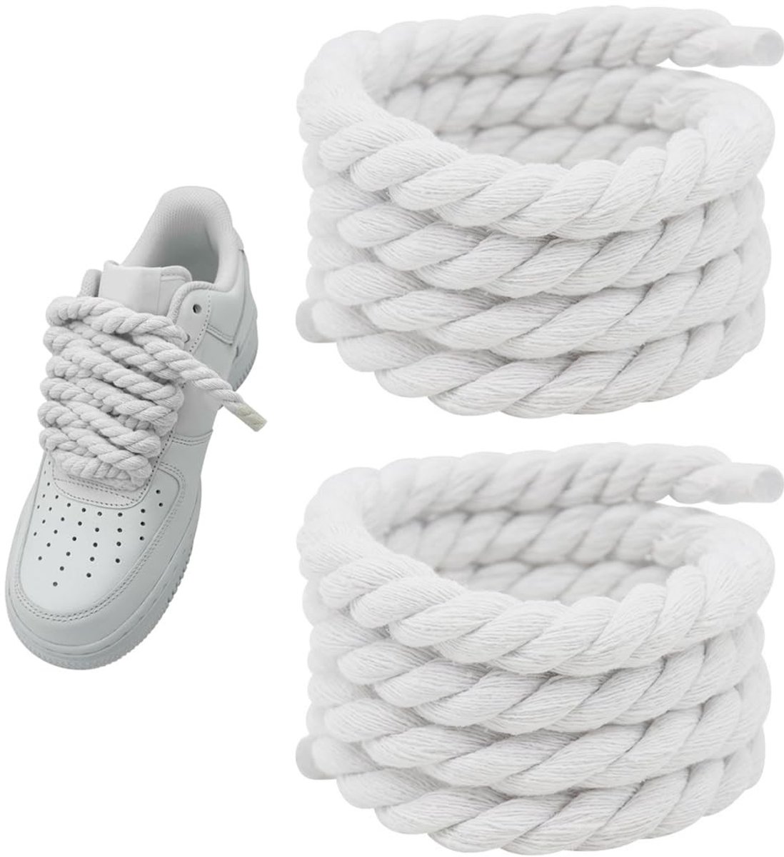 Dailygoods- Veters 150 cm - Elastische Veters - Schoenveters Zwart - Veters Wandelschoenen - Veters Sneakers - Dikke Veters