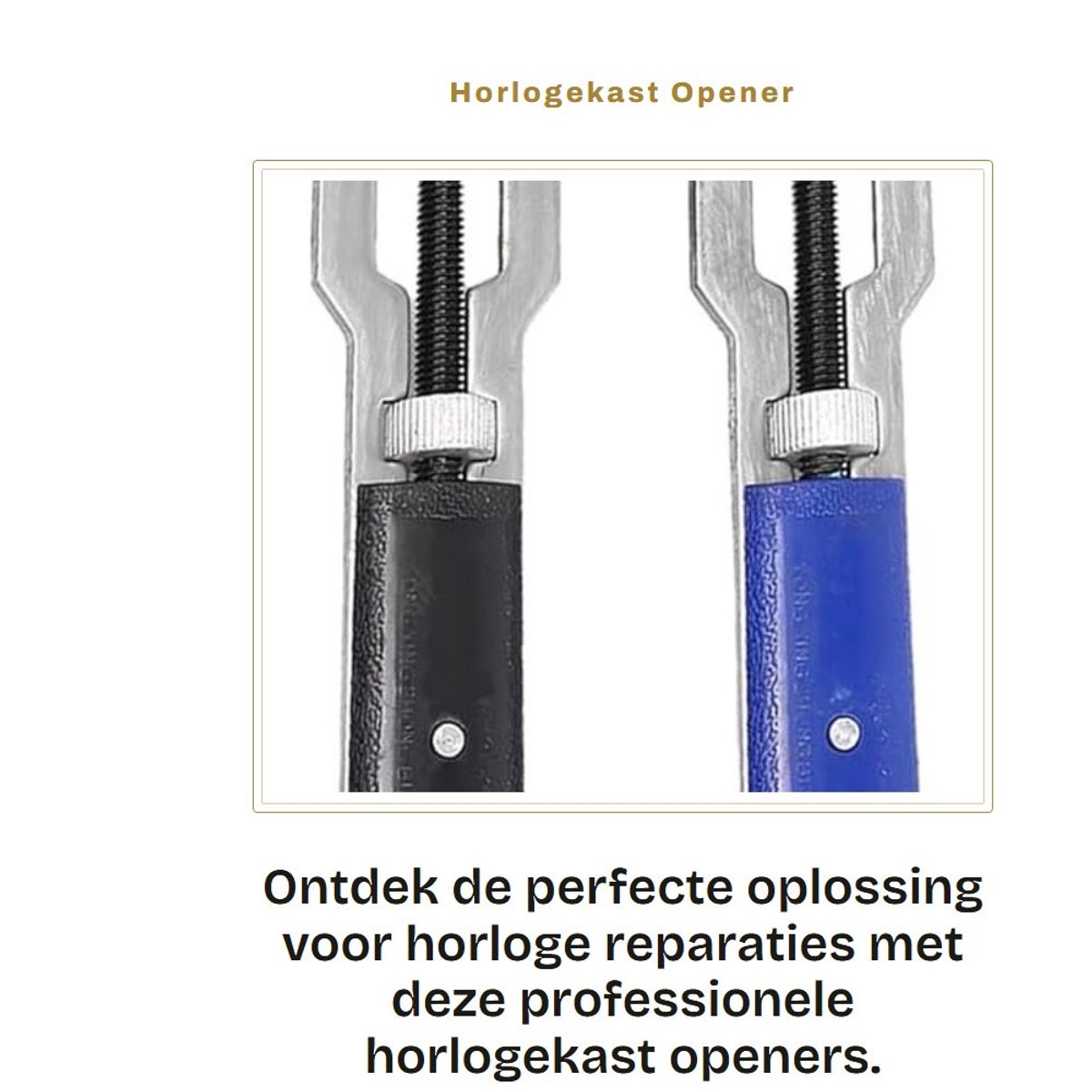 Dailygoods - Horlogekast Opener - Gereedschap voor Horloge Reparatie - Professioneel en Gebruiksvriendelijk - 2 Stuks - Accessoire voor Horlogemakers...