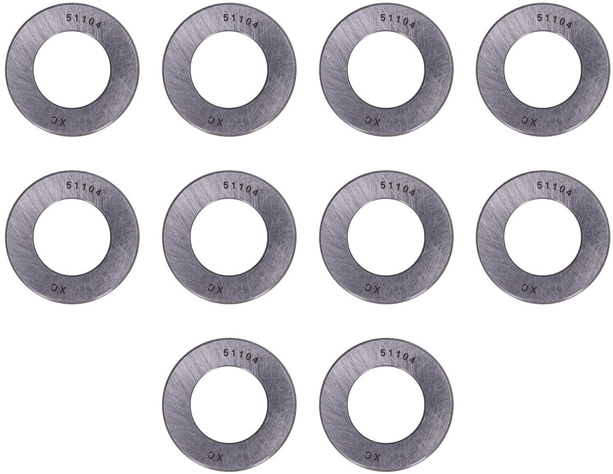 Dailygoods- Druklager Hoge Nauwkeurigheid - Stuwkrachtkogellager - Miniatuur Lager Kit - 10 Stuks - Lagerstaal - Afneembaar - Stuwkrachtlager