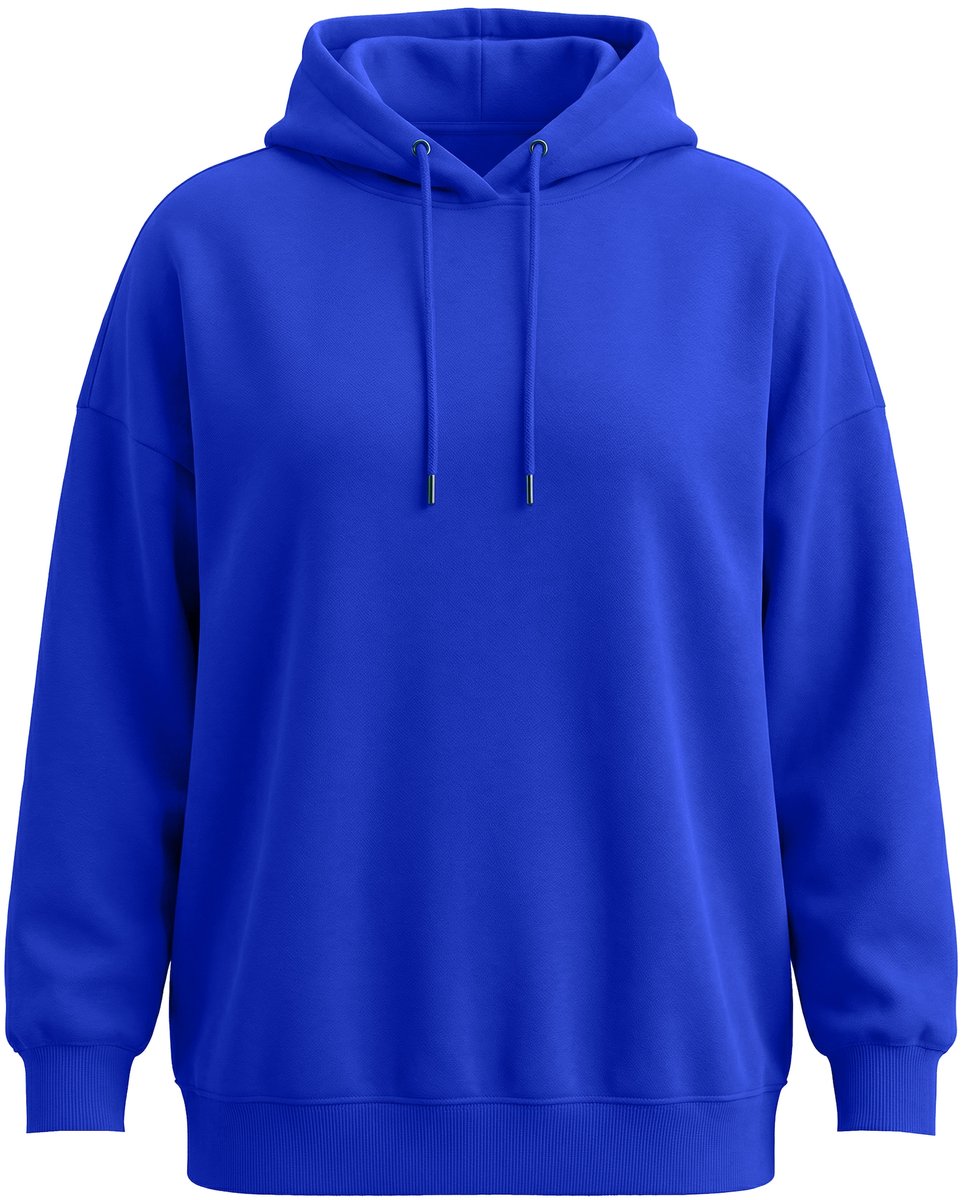 Studio Untold - Dames - Hoodie oversized model capuchon - Kobaltblauw - Maat 46+