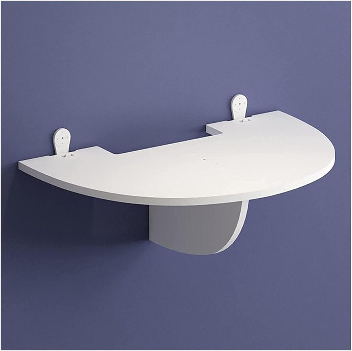 Projector Wandplank - Opslag Beugel - Thuisbioscoop Inrichten - Installatie Zonder Boren - 36x24x13 cm - Wit