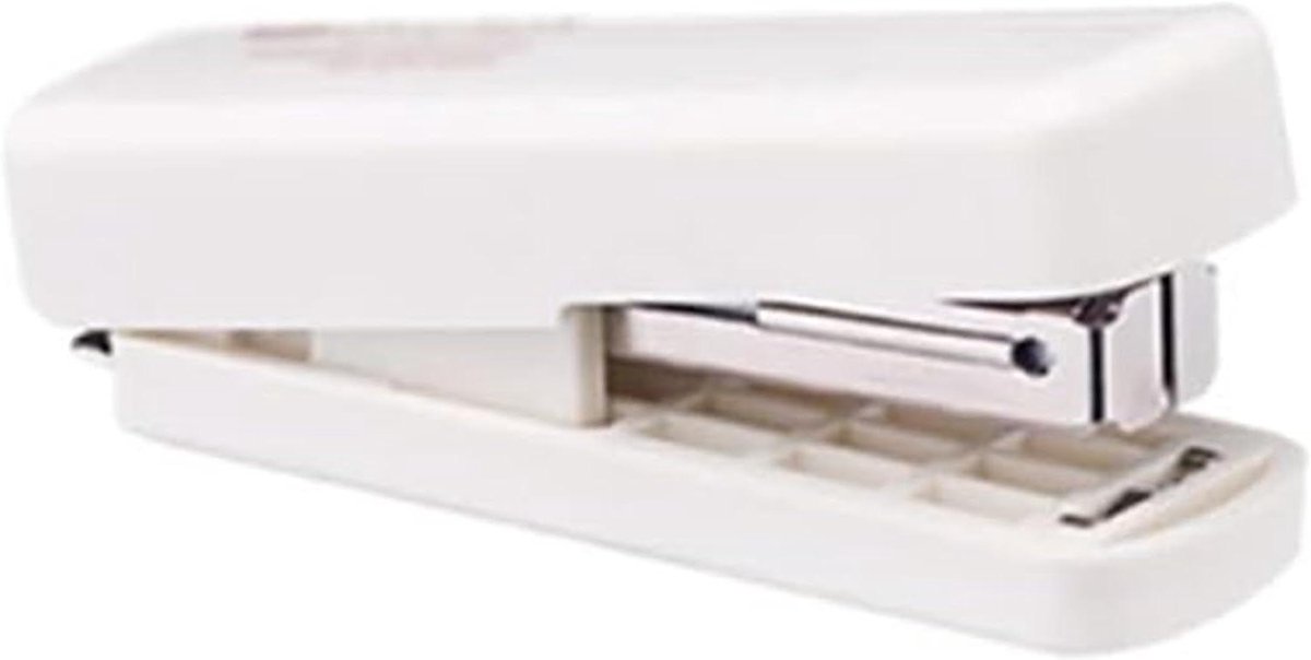 Mini Nietmachine - Compacte nietmachine - Papier binden - Vastloopvrije prestaties - 11 mm x 63 mm - Wit