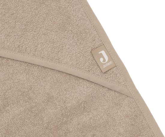 Jollein Badcape Badstof 100x100cm Milky Coffee van Jollein — afbeelding 2