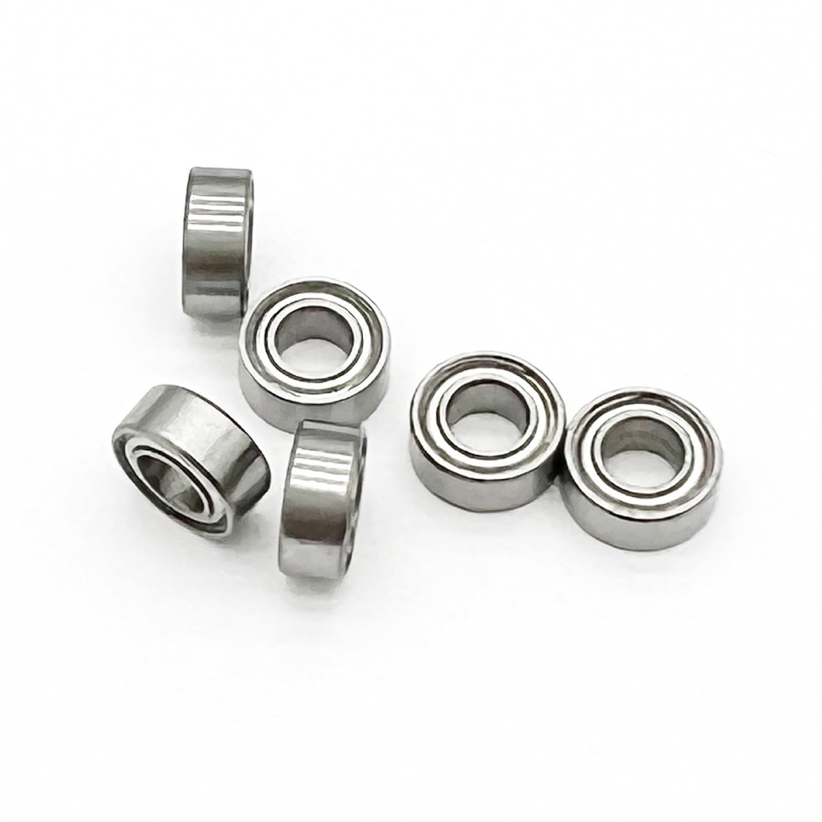 Dailygoods- Rollagers 10 Stuks - Lange Plaatlagers - ABEC Kogellagers - Robuust en Duurzaam - 8 mm x 14 mm x 4 mm - Hoge Snelheid