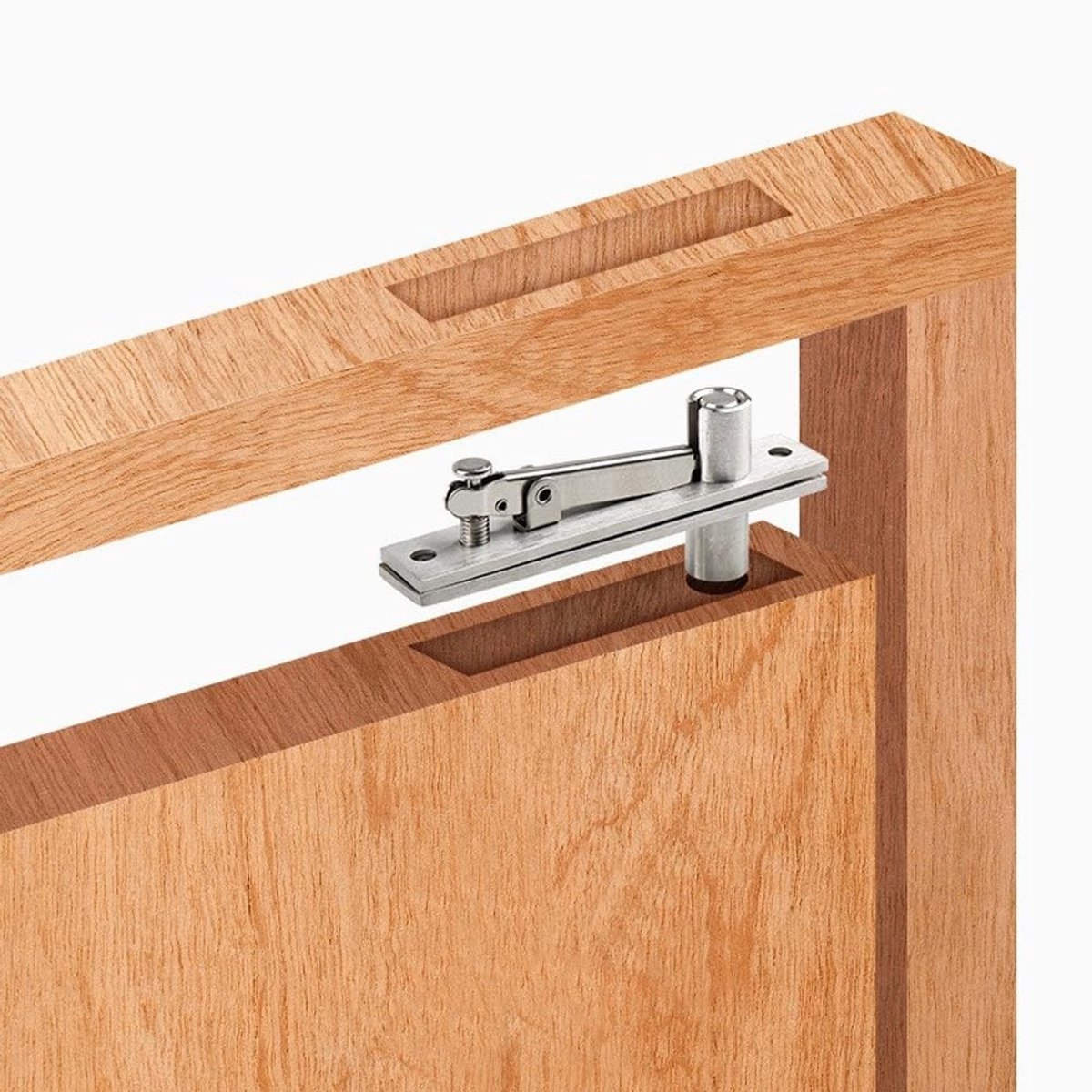 Dailygoods- Deurscharnier RVS 180° Rotatie - Verborgen Scharnier - Draaibaar Scharnier - Onzichtbaar Scharnier - Eenvoudig te Installeren - Kogellagerstructuur