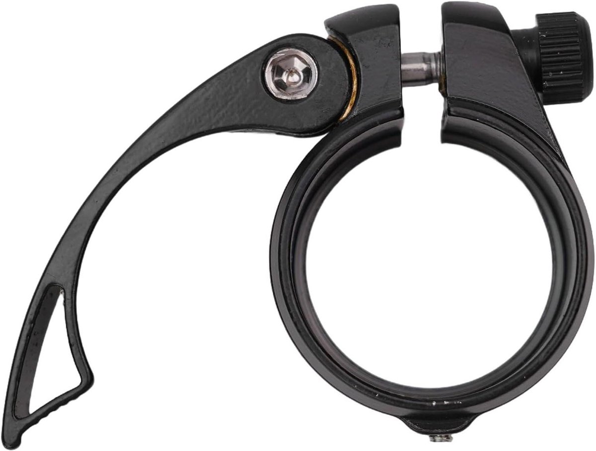 Zadelpen Klem - Zadelklem Vouwfiets - Fiets Zadelhoogte Aanpassen - Snelspanner Mechanisme - 38mm - Zwart