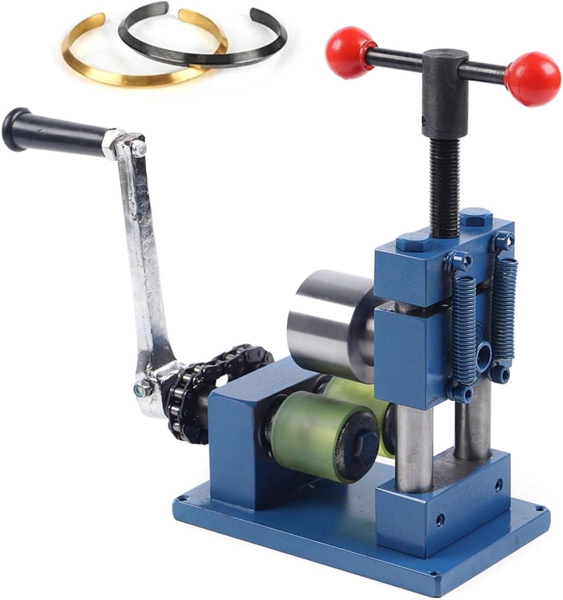 Sieraden Walserij - Persgereedschap Buigmachine - Sieraden Maken - Met Vet Veer Handvat - 180x240x115 mm - Grijs