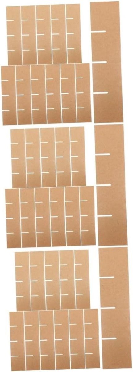 Verhuisdozen Verdelers - Kartonnen Scheidingswanden - Breekbare Spullen Beschermen - Makkelijk Te Installeren - 33.50X8.00X0.30CMx3pcs - Bruin