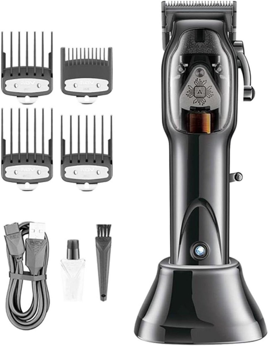 Tondeuse voor mannen - Haar trimmer scheerapparaat - Professioneel knippen - DLC-coating messen - 0.8-2.0 mm - Zilver
