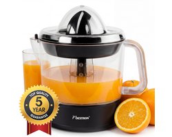 Bestron Citruspers Elektrisch - ACJ350BW - 40W - Incl. 2 perskegels, aromadeksel, sap reservoir -…