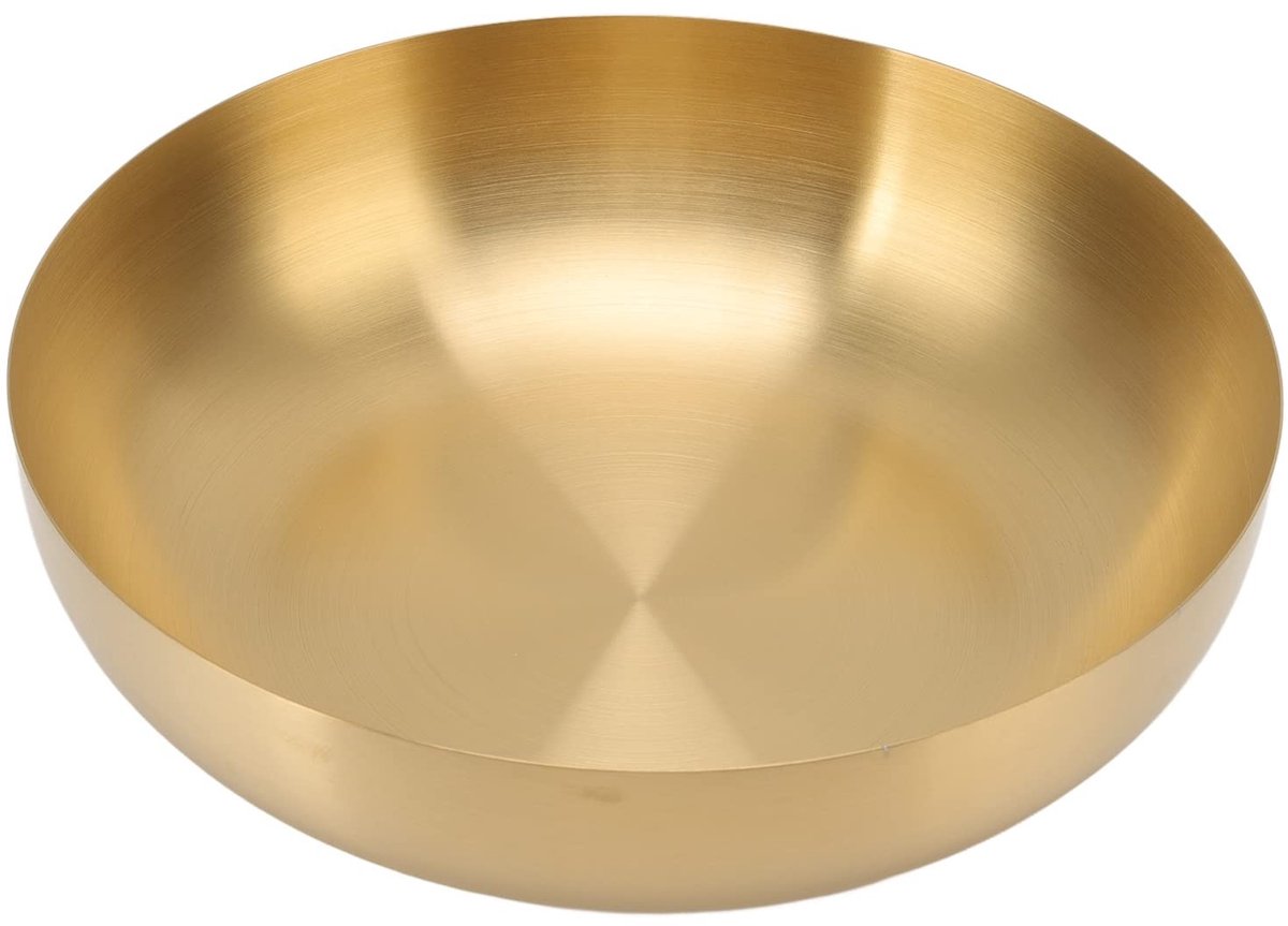 Dailygoods- Mengkom 24 cm - Zware Diepe Rand - RVS - Spiegelafwerking - Multifunctioneel - Afwasmachinebestendig - Serveerschaal